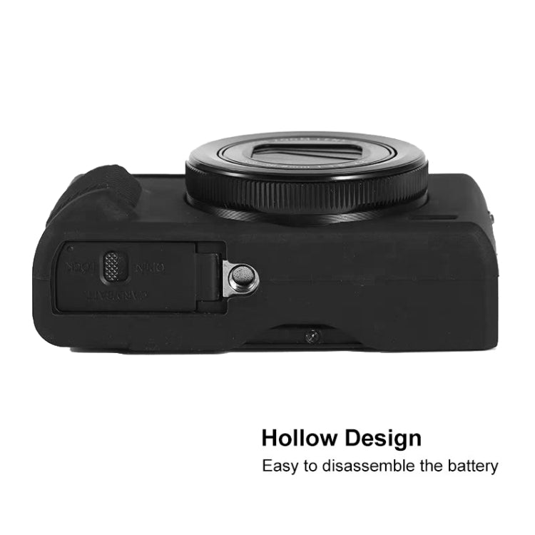 For Canon PowerShot G7 X Mark III / G7X III / G7X3 Soft Silicone Protective Case(Black) by bashfashion