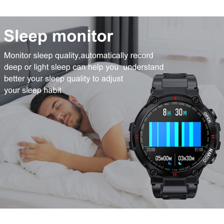 K22 1.28 inch IPS Screen Smart Watch, Support Menstrual Cycle Reminder / Bluetooth Call / Sleep Monitoring(Army Green) by bashfashion