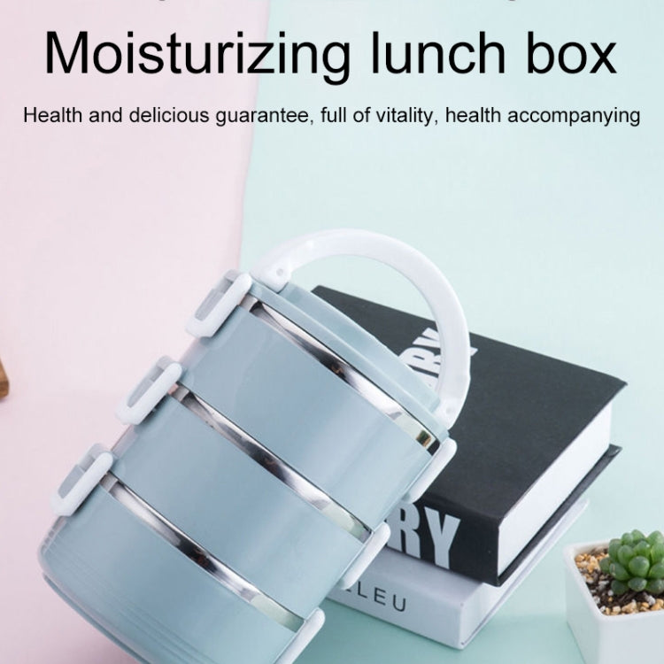 Single-Layer 0.7L Stainless Steel Insulation Container Lunch Box Food Bento Box(Random Color Delivery) by bashfashion