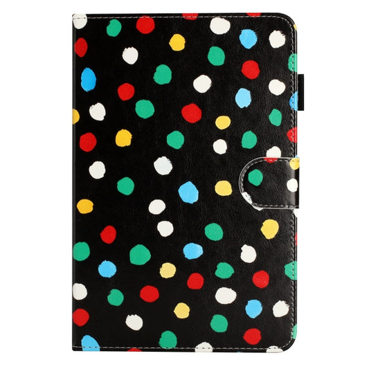 8 inch Dot Pattern Leather Tablet Case(Black Colorful Dot) by bashfashion
