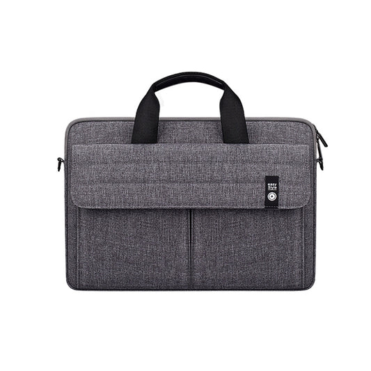 ST08 Handheld Briefcase Carrying Storage Bag without Shoulder Strap for 13.3 inch Laptop(Grey) by bashfashion