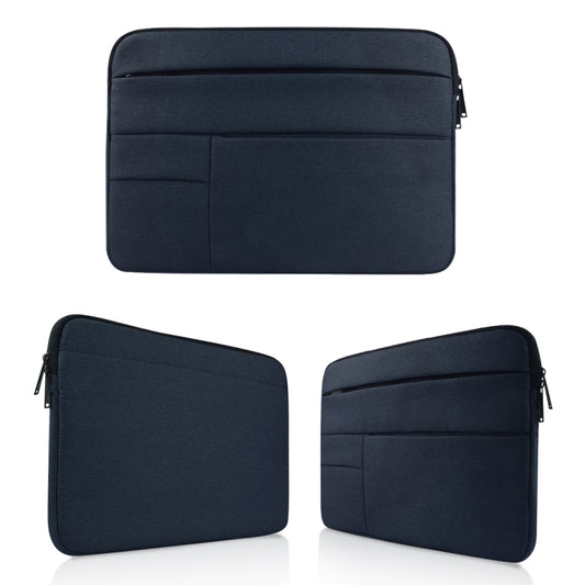 Universal Multiple Pockets Wearable Oxford Cloth Soft Portable Leisurely Laptop Tablet Bag, For 15.6 inch and Below Macbook, Samsung, Lenovo, Sony, DELL Alienware, CHUWI, ASUS, HP (navy) by bashfashion