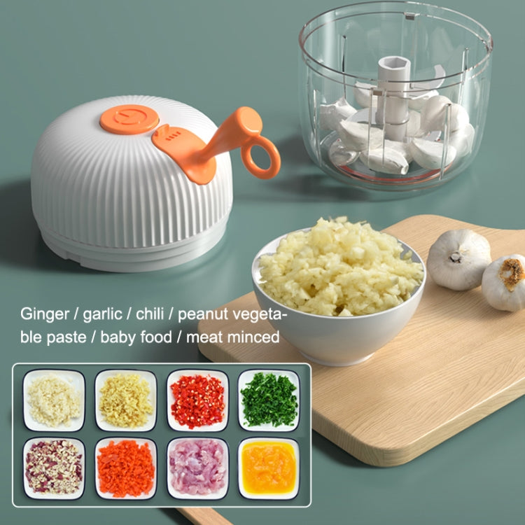 REMAX SL-BM03 Rechew Series Wireless Electric Garlic Stirrer Cordless Portable Food Processor (White) by REMAX