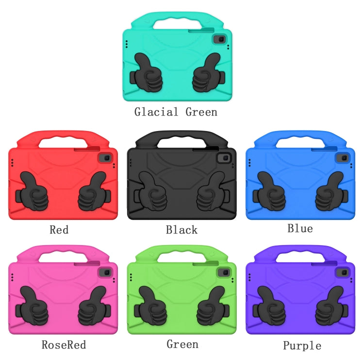 For Samsung Galaxy Tab A8 10.5 2021 X200 / X205 Thumb Bracket EVA Shockproof Tablet Case(Blue) by bashfashion