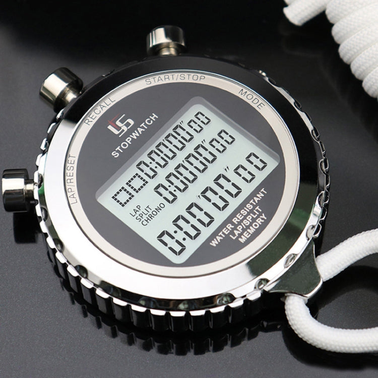 YS Metal Stopwatch 3 Rows Display Running Training Electronic Timers, Style: YS-530 30 Memories by bashfashion