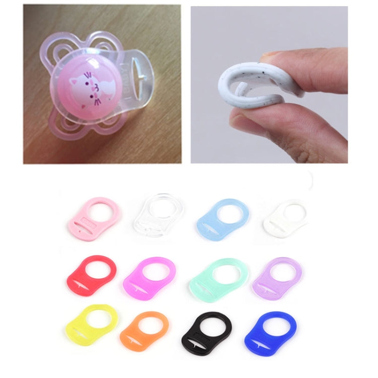 10pcs Dummy Pacifier Holder Clip Adapter Ring Button Style Pacifier Adapter(C14) by bashfashion
