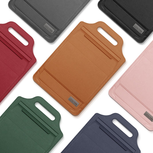 12 inch Multifunctional Mouse Pad Stand Handheld Laptop Bag(Grey) by bashfashion