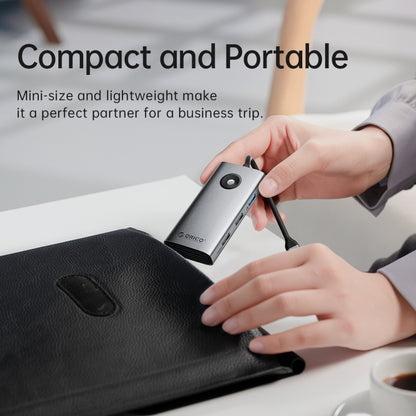 ORICO PW11-5P Type-C / USB-C 5-in-1 5Gbps Multifunction Docking Station(Silver) by ORICO