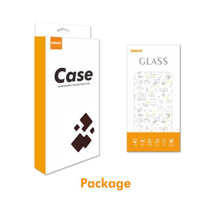 For iPhone 17 Pro Max ENKAY Card Wallet Calf Texture Leather Phone Case with Thickened Glue No White Edge Film(Blue) by ENKAY