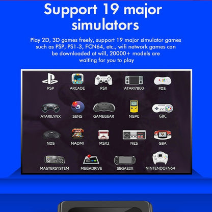 GD10 32G Built-In 10000+ Games Dual System Set-Top Box 3D Home 4K HD TV Game Console Box US Plug(Black) by ANBERNIC