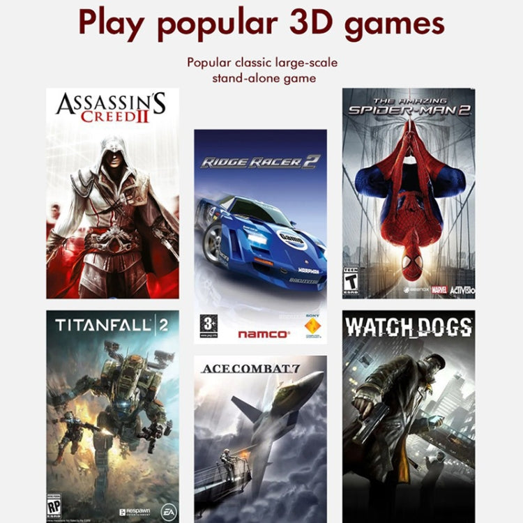 GD10 256G Built-In 60000+ Games Dual System Set-Top Box 3D Home 4K HD TV Game Console Box UK Plug(Black) by ANBERNIC