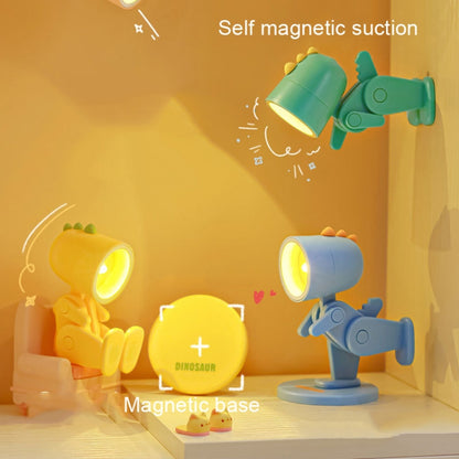 Mini Table Lamp Desktop DIY Ornaments Folding Night Light(Rabbit White) by bashfashion