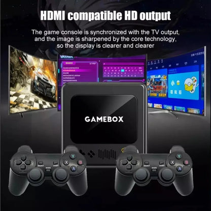 G10 GAMEBOX TV Box Dual System Wireless Android 3D Home 4K HD Game Console Support PS1 / PSP, Style: 128G 40,000+ Games (Black) by bashfashion