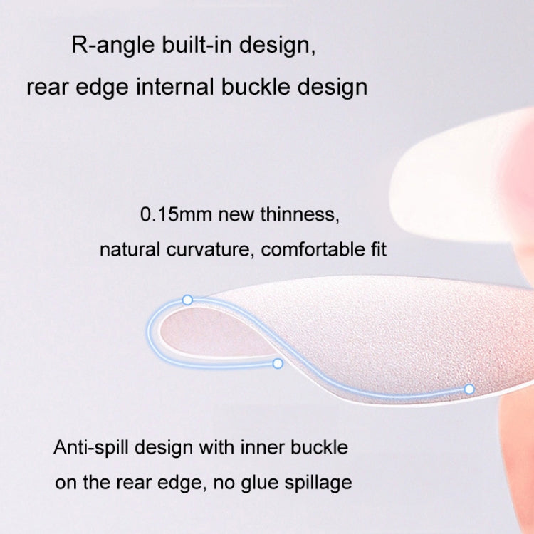 10pairs Of 100pcs/Box Frosted False Nails Artificial Tip, Shape: Ultra-short Ladder M by bashfashion