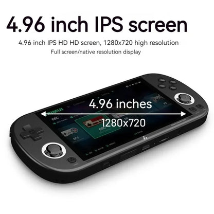 Trimui Smart Pro 4.96 Inch IPS Screen Handheld Game Console Open Source Linux System 128G(White) by Trimui