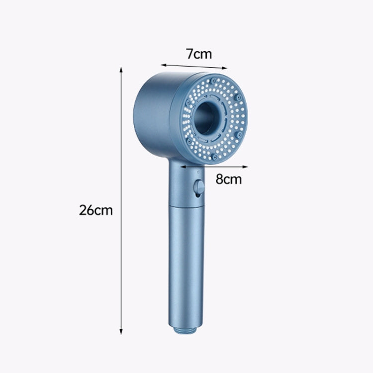 High-Pressure Handheld Shower Head With 5 Spray Modes Filtered Showerhead, Spec: Kit Silver by bashfashion