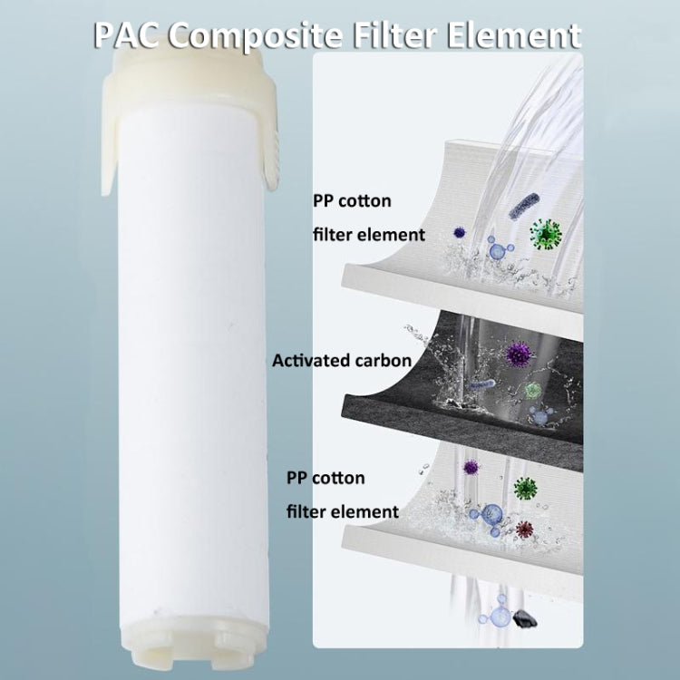 High-Pressure Handheld Shower Head With 5 Spray Modes Filtered Showerhead, Spec: Basic Gray by bashfashion