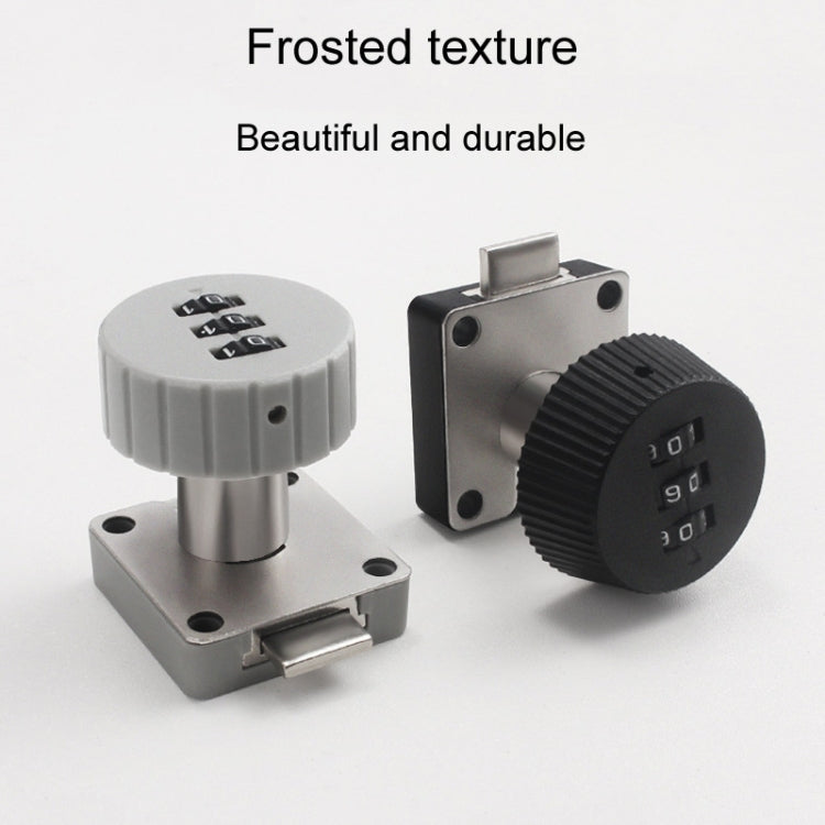 Home Cabinet Desk Drawer Combination Lock Lockers File Security Latches, Style: Black Rounded by bashfashion