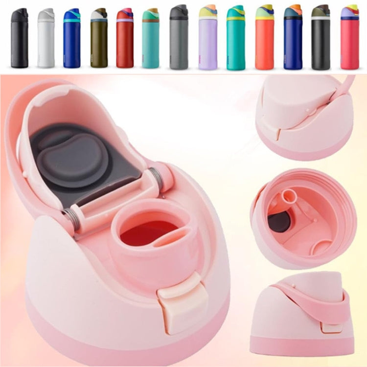 Replacement Lid for Owala Freesi Cup No Leakage One Button Open With Carry Loop(White) by bashfashion