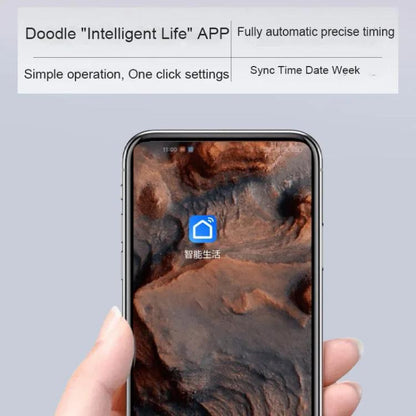 Wifi App Control LED Digital Wall Clock With RGB Light Multi-Functional Alarm Clock(White Shell Cloth Surface) by bashfashion