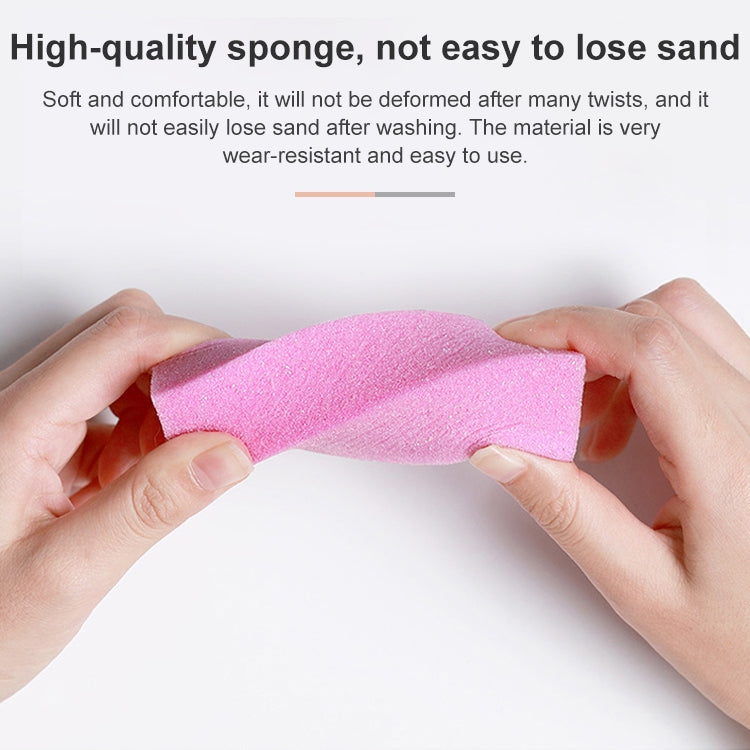 10 PCS Tofu Block Nail Polish Four Squares High Elastic Cotton Manicure Sand Block (White) by bashfashion